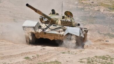 Syrský tank T-72 / zdroj: Profimedia.cz